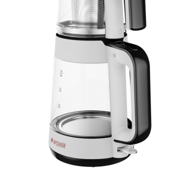Arçelik CM 6964 Resital Beyaz 1900 W Cam Demlikli Çay Makinesi