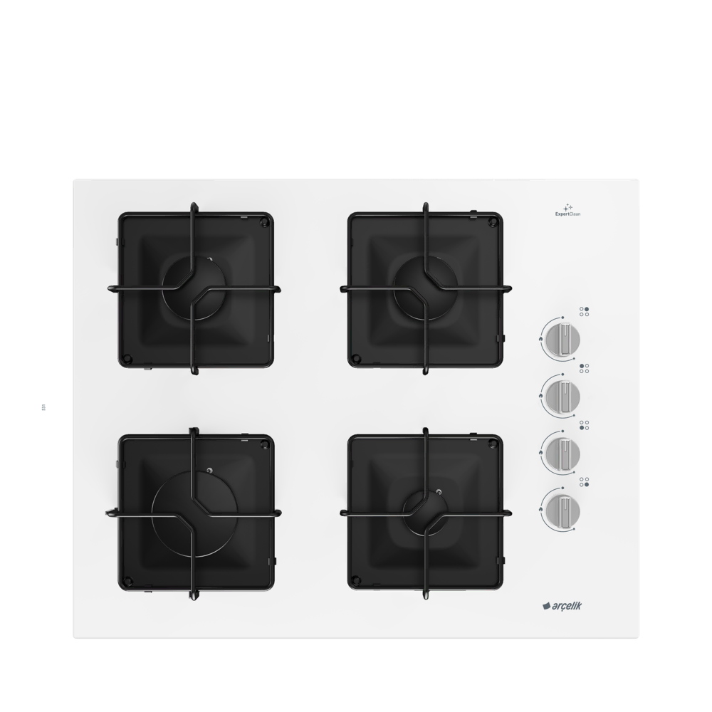 Arçelik OCD K 651 EB Gazlı Cam Tablalı Ocak