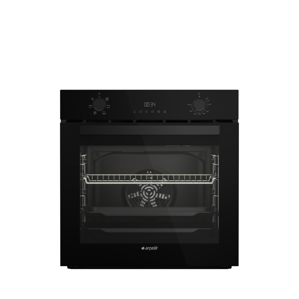 Arçelik AFC 330 S Fibona Siyah Ankastre Fırın