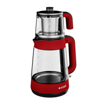 Arçelik CM 6964 K Resital Kırmızı 1900 W Cam Demlikli Çay Makinesi