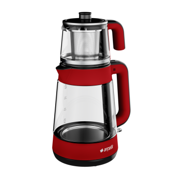 Arçelik CM 6964 K Resital Kırmızı 1900 W Cam Demlikli Çay Makinesi