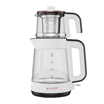 Arçelik CM 6964 Resital Beyaz 1900 W Cam Demlikli Çay Makinesi