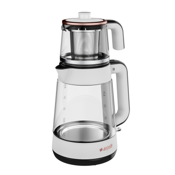 Arçelik CM 6964 Resital Beyaz 1900 W Cam Demlikli Çay Makinesi