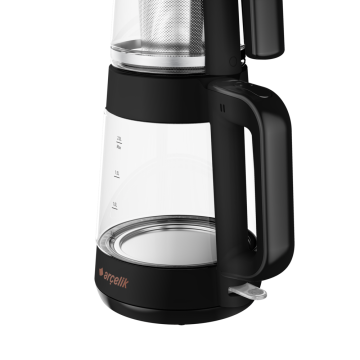 Arçelik CM 6964 S Resital Siyah 1900 W Cam Demlikli Çay Makinesi