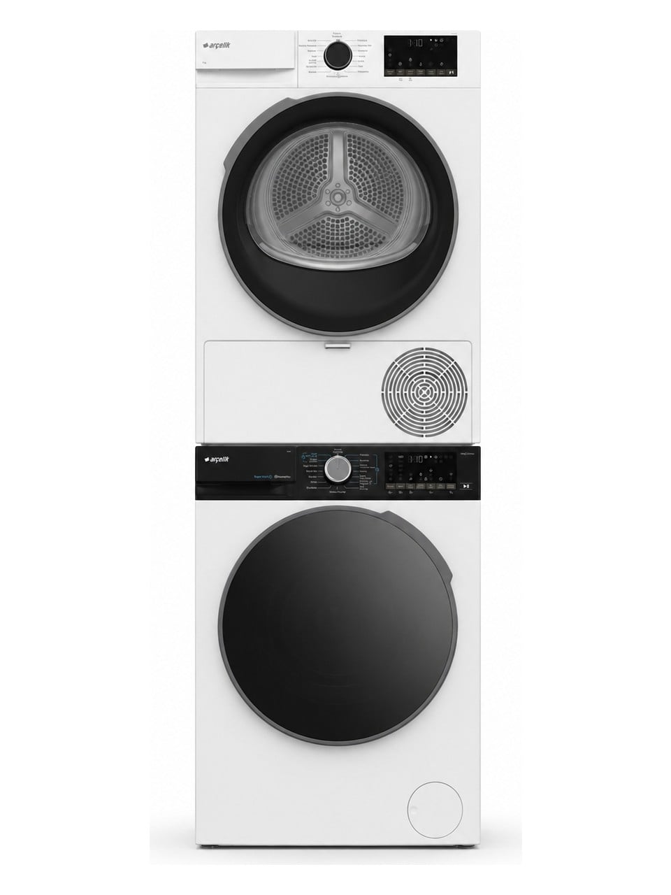 Arçelik 10122 10 Kg 1200 Devir Çamaşır Makinesi + 1002 KMX 10 Kg Çamaşır Kurutma Makinesi Seti