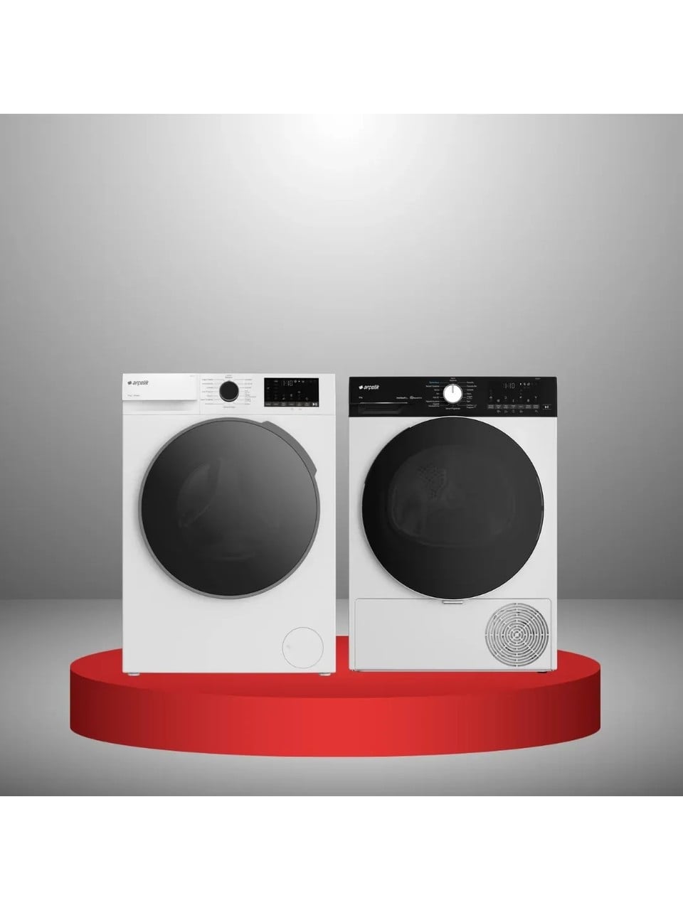 Arçelik 10121 10 Kg 1200 Devir Çamaşır Makinesi + 1011 KMP I 10 Kg Çamaşır Kurutma Makinesi Seti